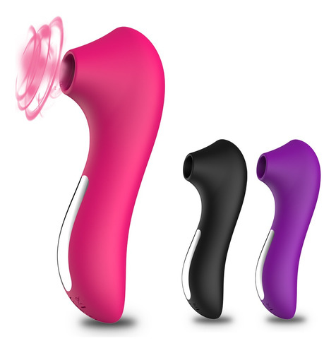 Succionador Vibrador 10 Veloc. Estimular Punto G Silicona