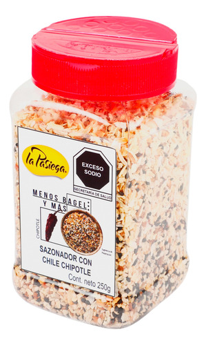 Sazonador Menos Bagel Y Mas Chipotle 250g La Pasiega