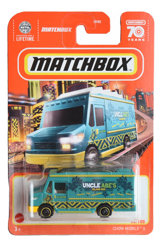 Food Truck Chow Mobile Ii Escala 1/64 Aprox  Matchbox