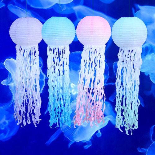Lámpara Colgante Con Medusas, Linternas Colgantes Coloridas,