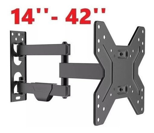 Imagen 2 de 10 de Soporte Pared Led Lcd Plasma Tv Monitor 14-42 Pulgadas Girat