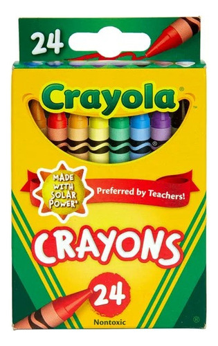 Crayola 24 Crayones Crayola Cores De Giz De Cera 24 Cores Non Toxic Express