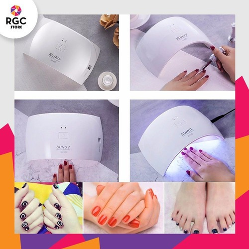 Imagen 6 de 9 de Cabina Led Uv Sun 9 24w Secador Uñas Esculpida Gelificada Manicura Pedicura