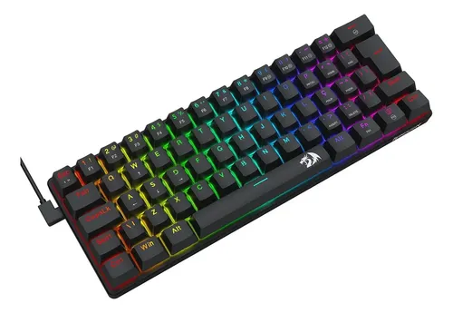 Teclado Mecânico Redragon Jax K613 60% Switch Marrom Preto
