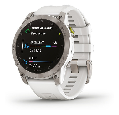 Reloj Smartwatch Epix Gen 2 Zafiro Titanio Blanco Tactil 