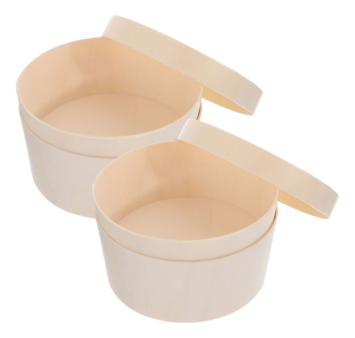 Cajas Redondas De Madera Para Tartas De Queso, Caja De Embal