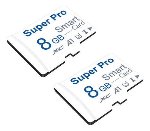 Paquete De Tarjetas De Memoria Super Pro-2 De 8 Gb Con Adapt