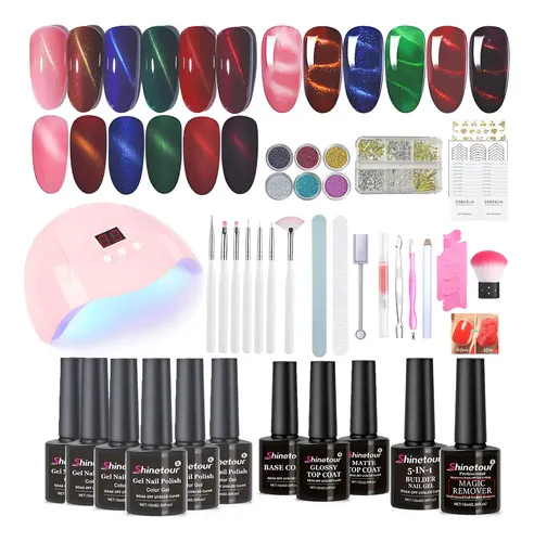 Kit Shinetour 54W — 21 Esmaltes + Lámpara + Tools