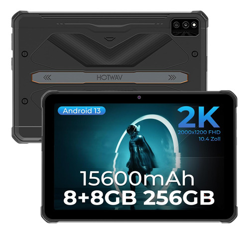 Hotwav R6 Tableta Ultra Robusta Android 13, 10.4 2k Fhd+ Pan