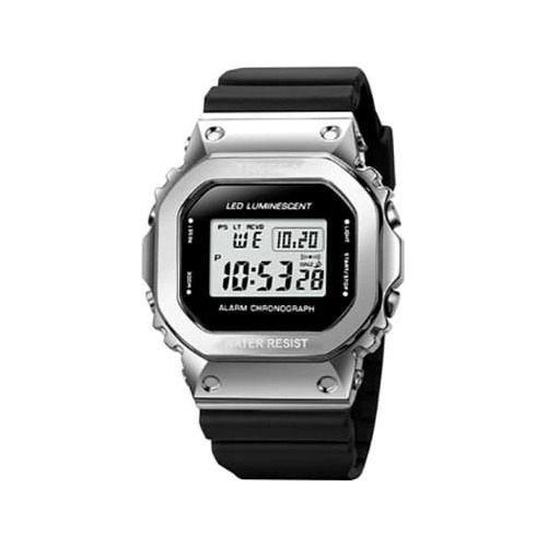 Reloj Tressa Open  Digital Acero Silicona Unisex Wr 50mts