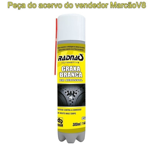 Graxa Branca Spray Aerosol Maquinas Engrenagens Dobradiças