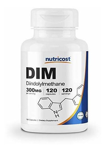 Suplemento Nutricost Dim Diindolylmethane 120 Capsulas