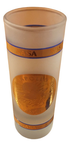 Nasa Apolo 13 Xlll Vaso Tall Shot Glass Usa