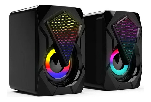 Bocinas Gamer Para Pc Con Subwoofer Altavoces Rbg X2