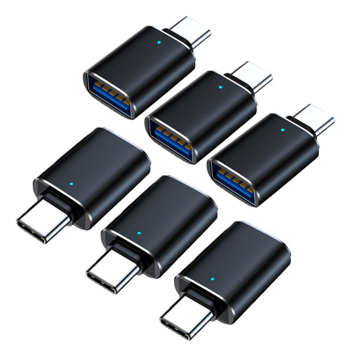 Adaptador Otg Usb Tipo C A Usb 3.0 5gbps 6 Piezas