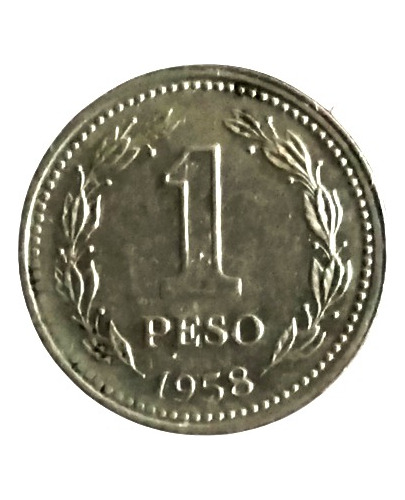 Argentina Moneda De 1 Peso Año 1958