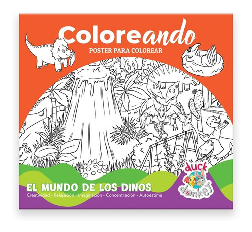 Mandala Para Colorear / El Mundo De Los Dinos