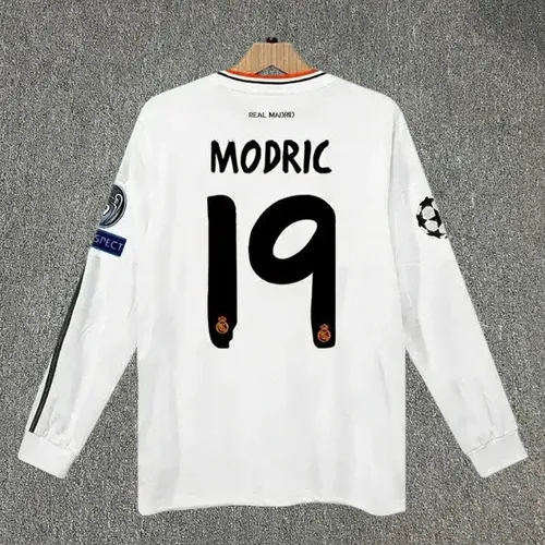 Zq Jersey Real Madrid 2013-14 Local Modric 19 Manga Larga