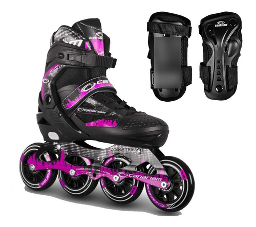 Patines Canariam Roller Team + Muñequeras De Protección