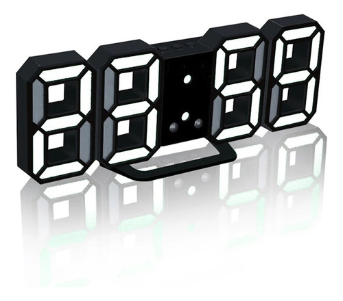 Reloj De Pared Digital Led 3d Con Brillo Nocturno Brillante