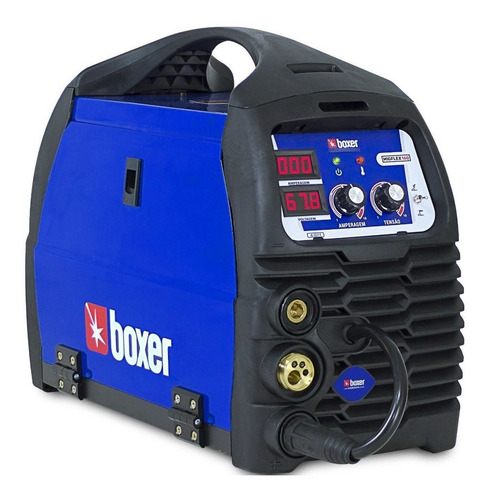 Imagem 1 de 3 de Máquina De Solda Inverter Boxer Migflex 160 Bv Azul 110v/22