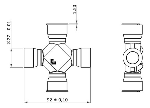 Cruceta Etma Ford Ranger 2.5 L Td 1996-2001