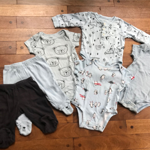 Kit Body Carters Ranitas 3 Meses Lote Ropa Bebé 