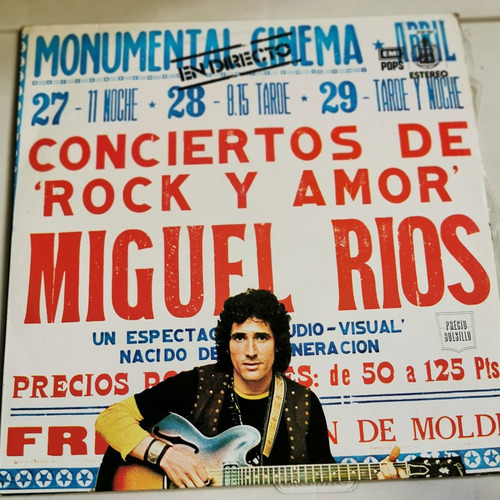 Disco Lp:miguel Rios- Conciertos De Rock
