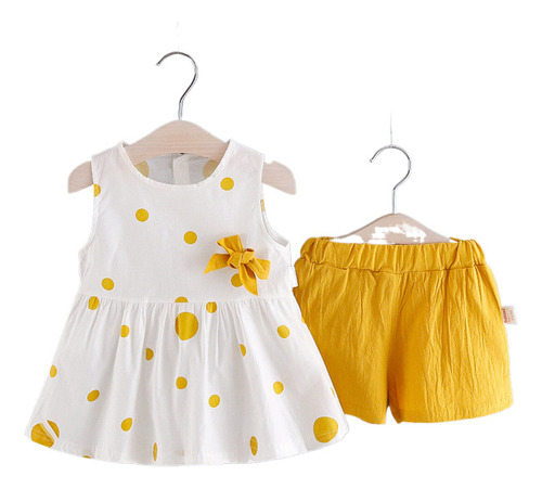 A Conjunto De Falda Y Pantalones Cortos Para Niña Con Envío