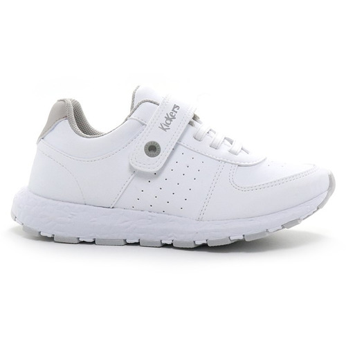 Zapatillas Kickers Lile Deportivo Blanco Colegial Niños