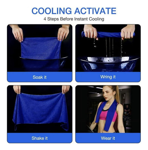 Toalla Fría Deportiva, Toalla Refrescante, Toalla Fría, Fría