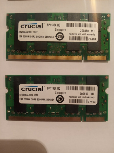 Imagen 1 de 3 de Memorias Ram Laptop 2gb-5300/800mhz