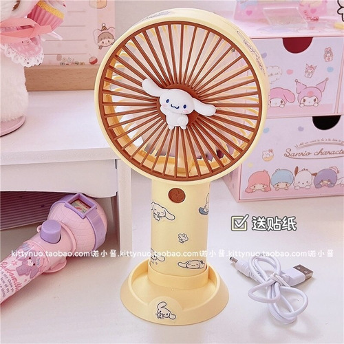 Miniventilador Sanrio Kawaii Kuromi My Melody Cinnamoroll