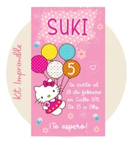 Comprar Kit Hello Kitty Imprimible Cumple Candybar Personalizado