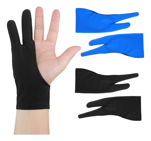 Guantes De Dibujo Para Tableta Con Dos Dedos Graficos De Pin