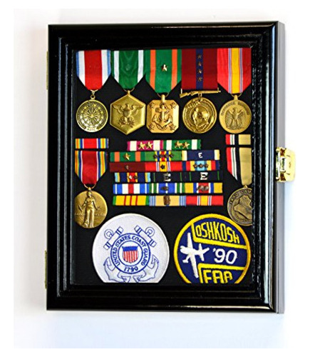 Xs Militar Pin Display Case Gabinete Caja Para Medallas Pins