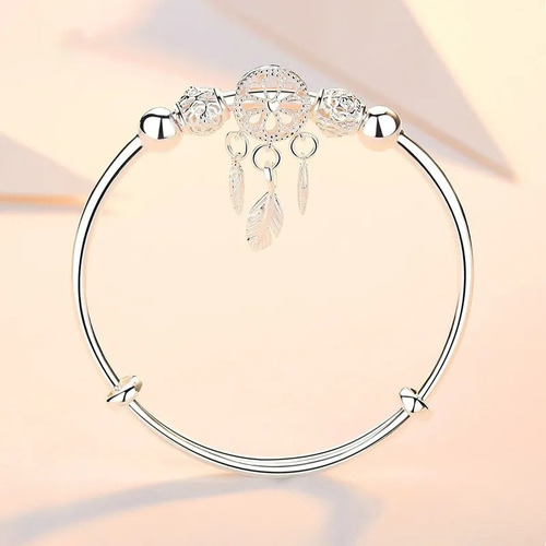 Jy Pulsera Ajustable Dreamcatcher Con Diseño De Plumas