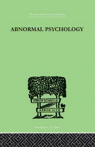 Abnormal Psychology, De Isador H. Coriat. Editorial Taylor Francis Ltd, Tapa Blanda En Inglés