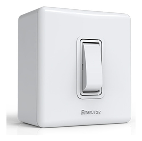 Interruptor Sx Linha-e 1 Tecla Simples Branca Com Caixa Ener
