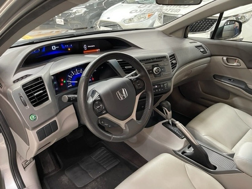 Imagem 8 de 14 de Honda Civic Lxs 2014 Cinza