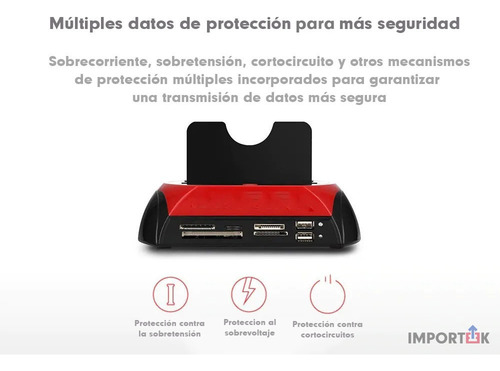 . Dock Disco Duro 2.5 3.5 Sata Multilector Memorias Backup