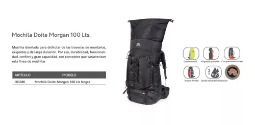 Mochila Doite Expedition Morgan 100 Lts Trekking Montaña