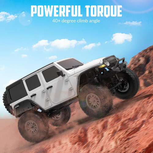Crawler Rc 1/24 4x4 Monster Truck Blanco Modelo Escalada Color Personaje