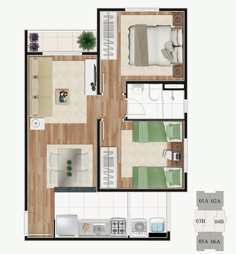 Apartamento Residencial Para Venda, Cachoerinha, São Paulo - Ap8288. - Ap8288-inc