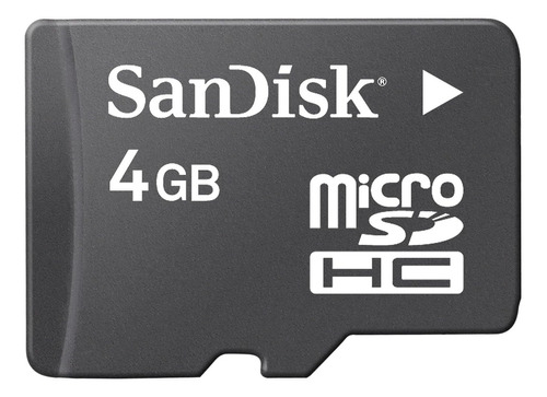 Memoria Micro Sd 4gb Sandisk + Adaptador Sd 