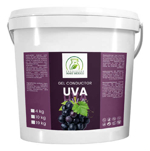 Gel Conductor De Uva Aparatología 4 Kilos