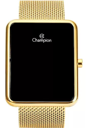 Relógio Feminino Champion Digital Espelhado Dourado CH40080B - Colar e  Brincos na Americanas Empresas