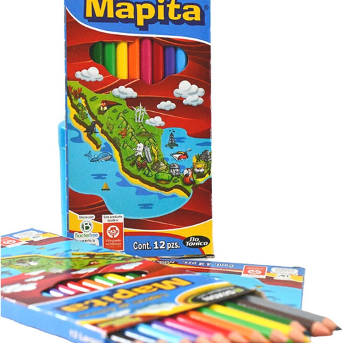 Pack De 35 Colores Mapita Largos C/12 C/envio