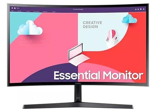 Monitor Curvo Samsung S24c366eal 24  Va Full Hd Freesync