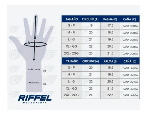 Imagen 2 de 6 de Guantes Riffel Medio Dedo Con Protecciones Beitia Motos